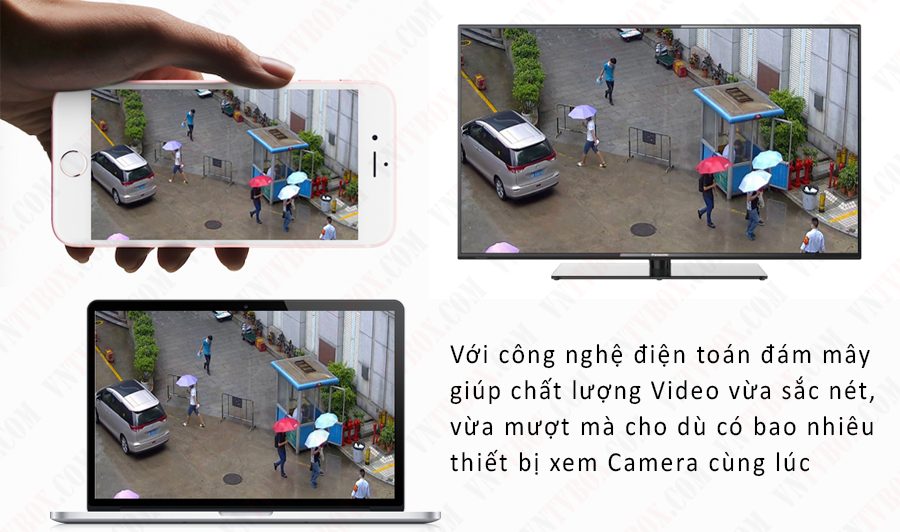 Khả năng chống nước, chống bụi và nhiều điều kiện thời tiết khắc nghiệt khác của Outdoor VNCam&nbsp;giúp người dùng yên tâm về một chiếc camera “dã chiến” bền và có tính sẵn sàng cao.